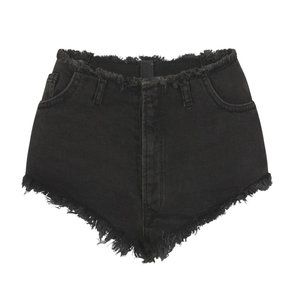 NEW Skims Summer Denim Short Short in Onyx Denim Wash (L)